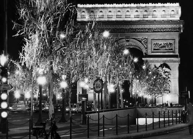 Karácsony Párizsban régi fotókon